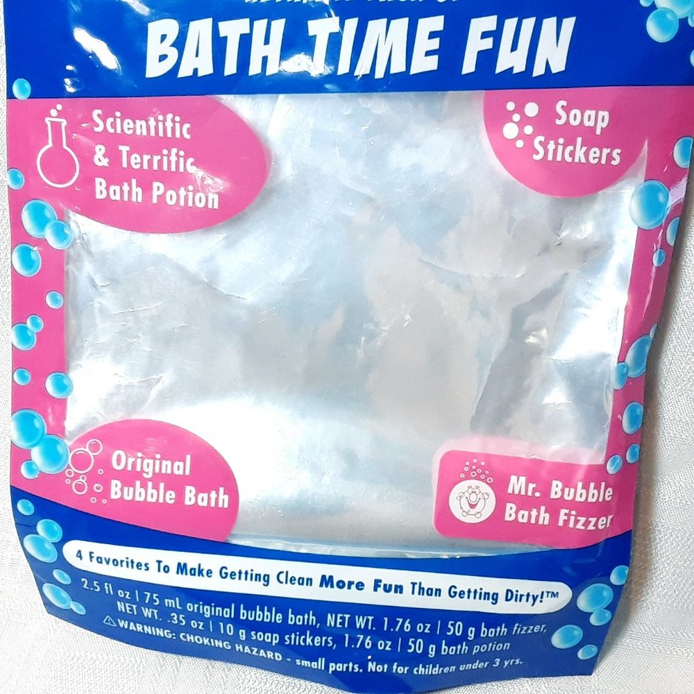 💜Kids Mr. Bubble Colorful Skin Bath Body Fizz Water Tub Stickers Soap BUNDLE - Picture 4 of 16